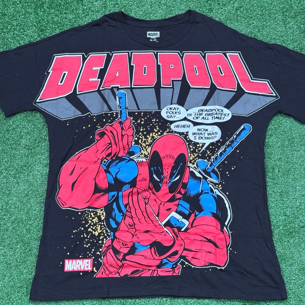 MARVEL Deadpool T Shirt The Merc With The Mouth Graphic Tee